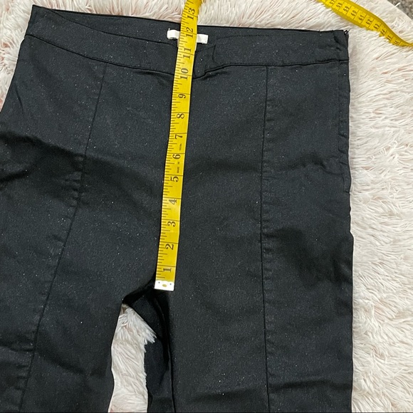 H&M black shimmer skinny trousers sz 12 - Picture 7 of 9